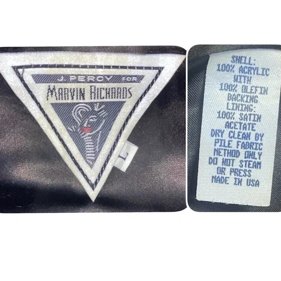 VINTAGE 90’s J. Percy for Marvin Richards Plush Leopard Faux Fur Swing Coat • L - Picture 12 of 12